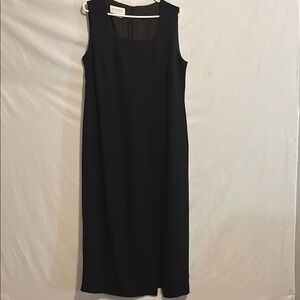 Eileen Fisher Black Sleeveless Sheath Maxi Dress